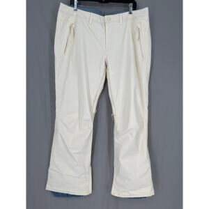 Burton Society Ski Pants Womens XL White Snowboarding Waterproof Quick Dry